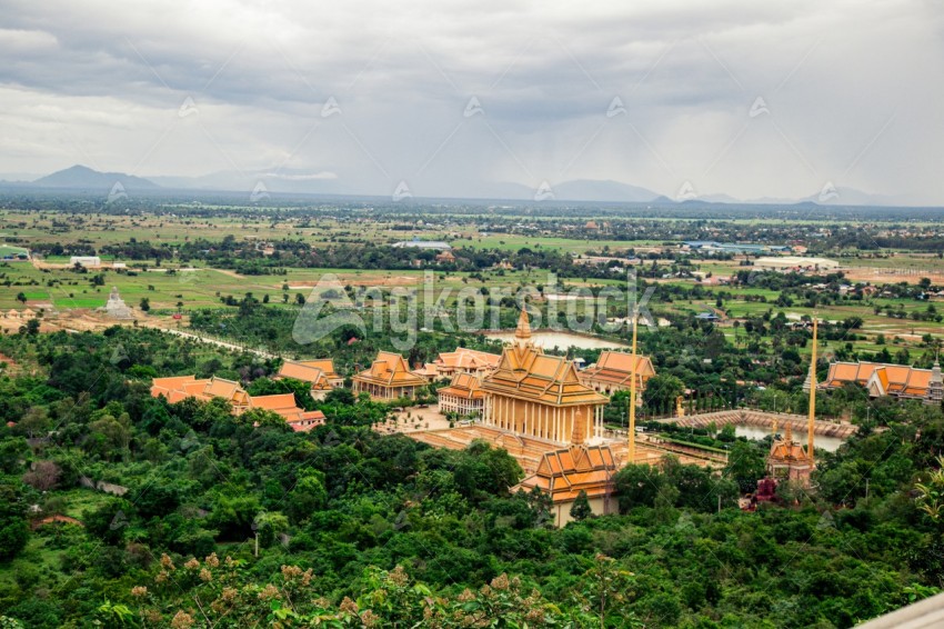 Khmer Pagoda front overview