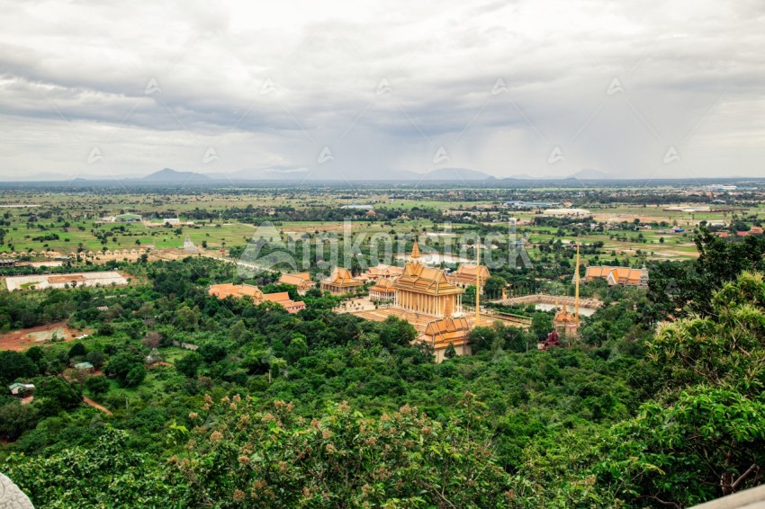 Khmer Pagoda front overview