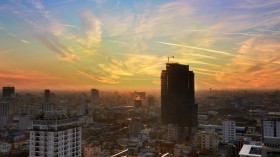 Phnom Penh Evening Overview