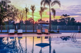 Sunrise at Swimming Pool