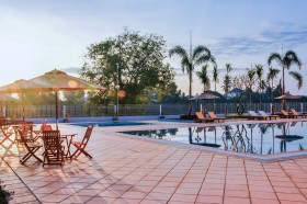 Sunrise at Swimming Pool